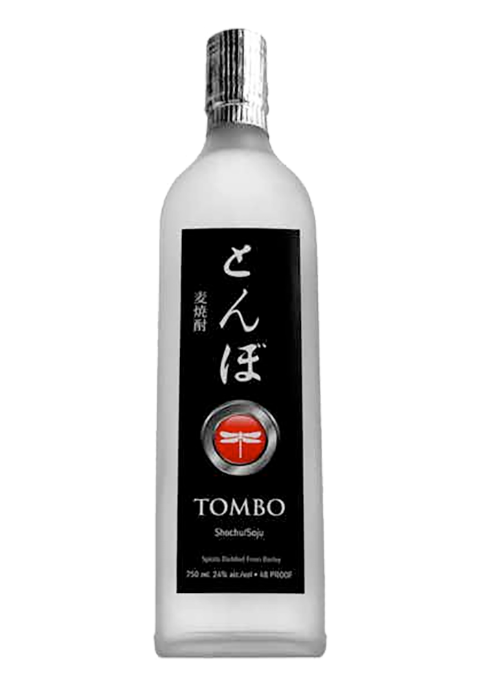 A bottle of Tombo Shochu