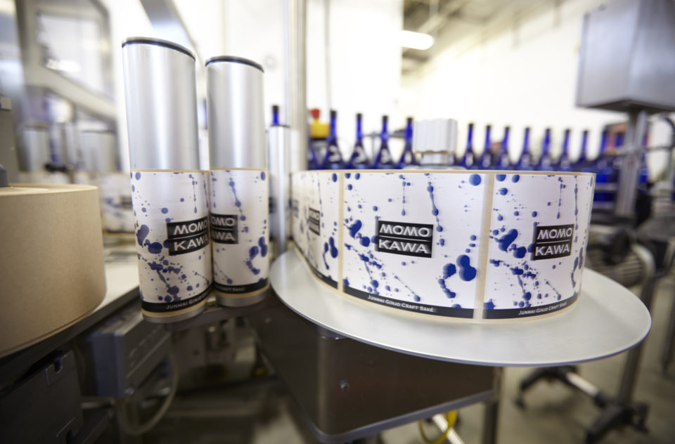 Momokawa sake production